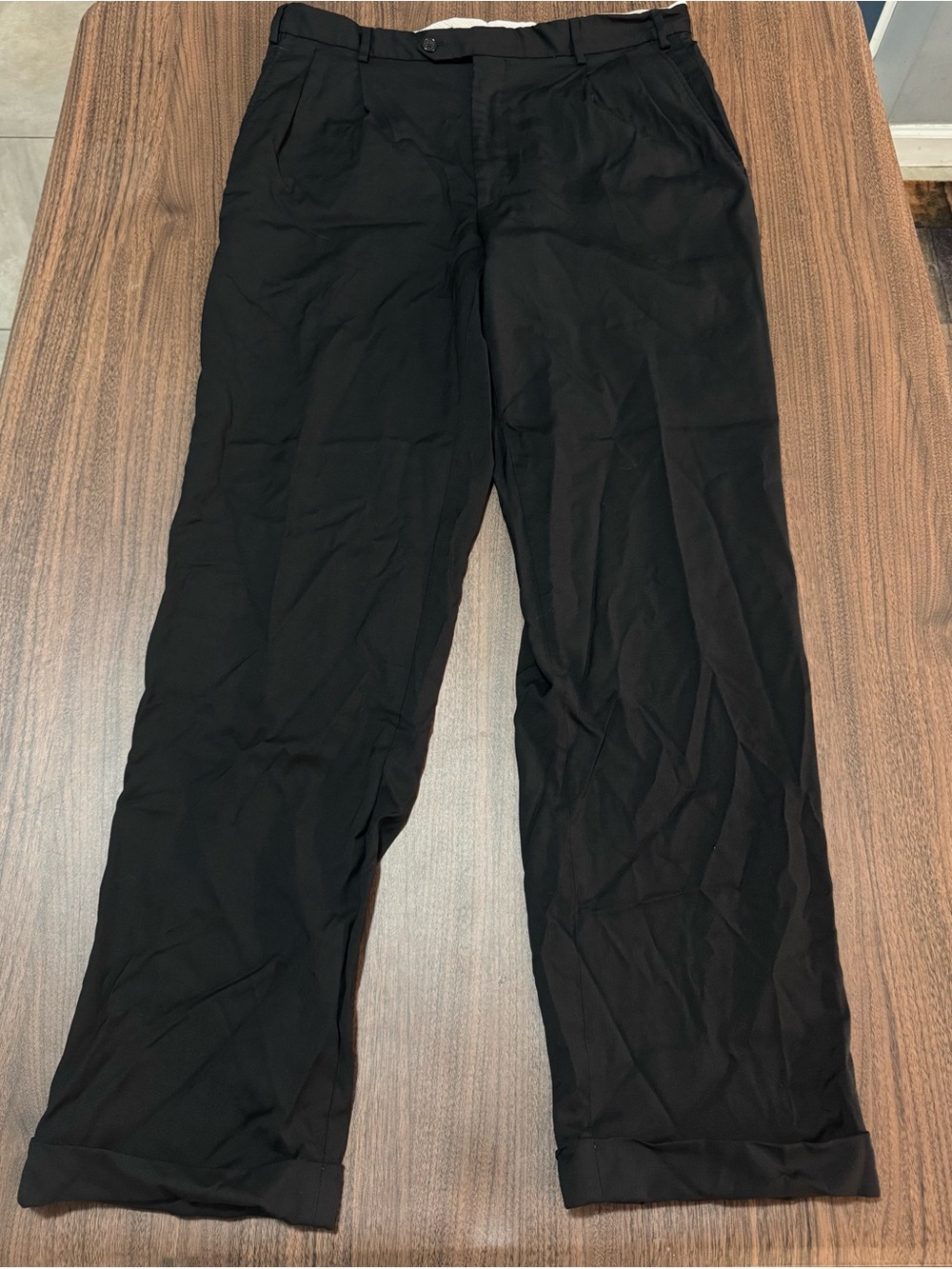 Kirkland Signature Men's Black Dress Pants Size 36 Made in Italy